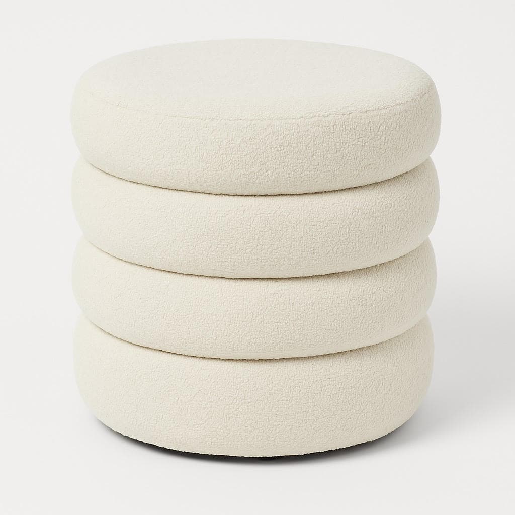Cloudstack Bouclé Storage Pouf