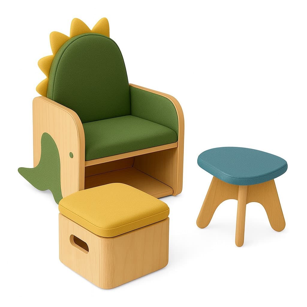 Dino Explorer Kids Chair Set